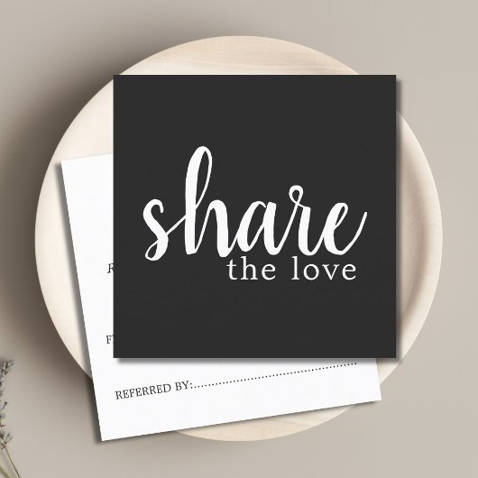 シンプル黒エレガント白の参照カード 紹介カード