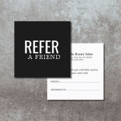 シンプル黒エレガント白の参照カード 紹介カード