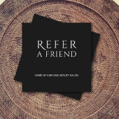 シンプル黒エレガント白の参照カード 紹介カード