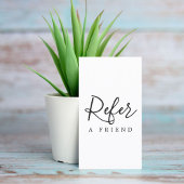 シンプル黒エレガント白の参照カード 紹介カード