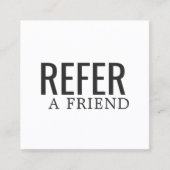 シンプル黒エレガント白の参照カード 紹介カード (正面)