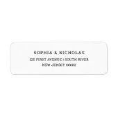 シンプル黒エレガント白 ラベル (正面)