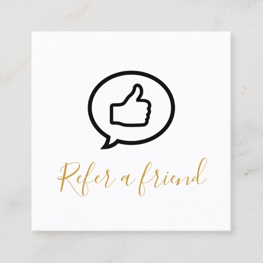 シンプル黒エレガント金ゴールドフェイク 紹介カード (正面)