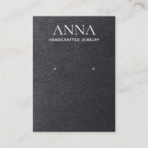 シンプル黒エレガント革イヤリングディスプレイ