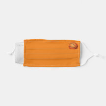 シンプル黒オレンジ色バスケットボールコビデ19