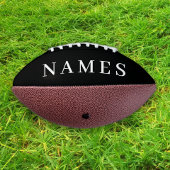 シンプル黒カスタム名の追加エレガント アメリカンフットボール