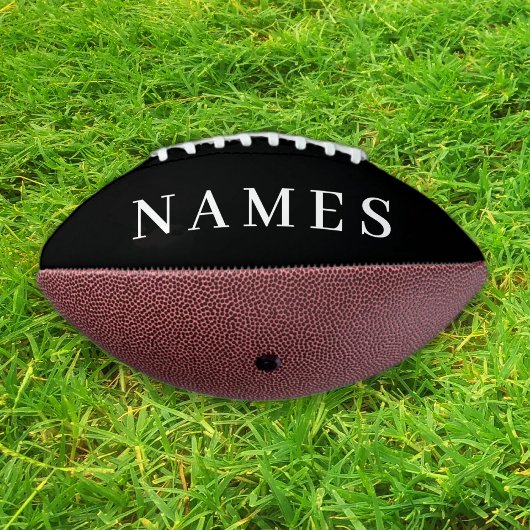 シンプル黒カスタム名の追加エレガント アメリカンフットボール