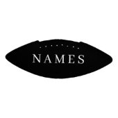 シンプル黒カスタム名の追加エレガント アメリカンフットボール (パネル)