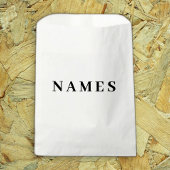 シンプル黒カスタム名の追加エレガント フェイバーバッグ