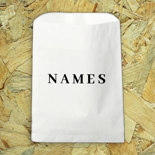 シンプル黒カスタム名の追加エレガント フェイバーバッグ