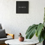 シンプル黒カスタム名の追加エレガント フォトプリント          <br><div class="desc">シンプル黒カスタムデザイン名をエレガント追加。</div>