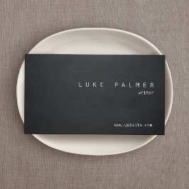 シンプル黒チョクカッコいいボ素朴ード 名刺