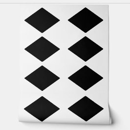 シンプル黒ブロック白の背景 壁紙