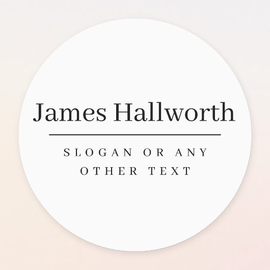 シンプル黒モダンと白の防水 ラベル