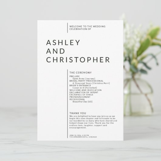 シンプル黒割り結婚証拠金式 プログラム (スタンド正面)