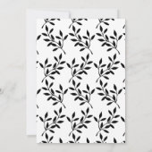 シンプル黒書落ち 招待状 (裏面)