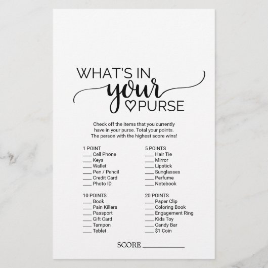 シンプル黒書財布のゲームの中の何 (裏面)