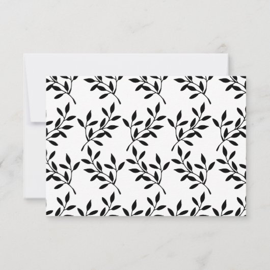 シンプル黒書道の結婚歌リクエスト (裏面)