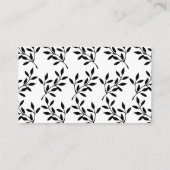 シンプル黒書道の結婚Webサイトカード エンクロージャーカード (裏面)