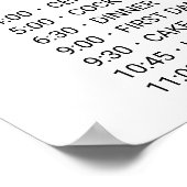 シンプル黒書道イベント ポスター (角)