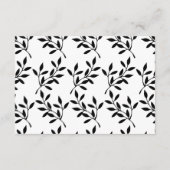 シンプル黒書道詳細カード エンクロージャーカード (裏面)