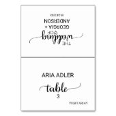 シンプル黒書道食事オプション座席表 テーブルナンバー (正面)