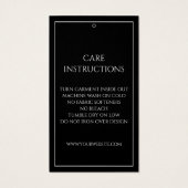 シンプル黒気に指示つるラベル (裏面)