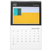 シンプル黒白2023カレンカスタムダー カレンダー (2月 2027)