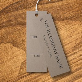 シンプル黒衣のぶら下がった表示価格カード