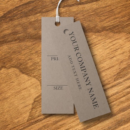 シンプル黒衣のぶら下がった表示価格カード