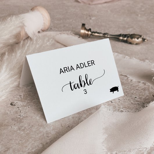 シンプル黒豚肉オプション座席表 テーブルナンバー