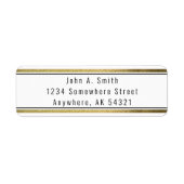 シンプル黒金フォイル ラベル (正面)