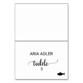 シンプル黒魚料理オプション座席表 テーブルナンバー (正面)