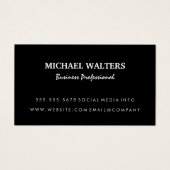 シンプル黒 |モダン | (正面)