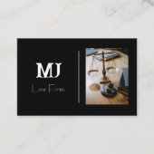 シンプル黒 名刺 (正面)