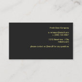 シンプル黒 名刺 (裏面)