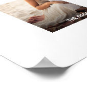 シンプル1写真フルカバレッジ – Chunky文字オーバーレイ ポスター (角)