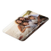 シンプル1写真フルカバレッジ – Chunky文字オーバーレイ マグネット (左側)