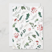 シンプル1大フォトハッピーホリデーズカード シーズンカード (裏面)