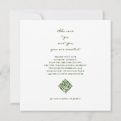 シンプル1枚ひまわり素朴QRコードウェブサイト セーブザデート (裏面)