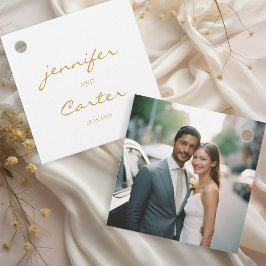 シンプル1枚エレガント(写真結婚1枚) フェイバータグ