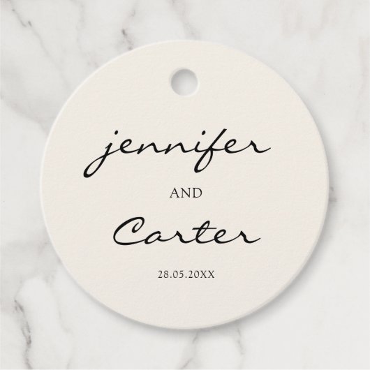 シンプル1枚エレガント(写真結婚1枚) フェイバータグ (正面)