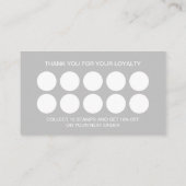 シンプル10スタンプロイヤリティ名刺テンプレート 名刺 (裏面)