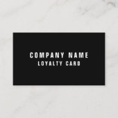 シンプル10スタンプロイヤリティ名刺テンプレート 名刺 (正面)