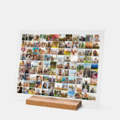 シンプル108モダン写真コラージュ アクリルサイン (傾斜)