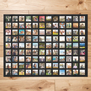 シンプル108モダン写真コラージュ テーブルクロス