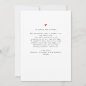 シンプル12フォトコラージュ赤ちゃんシャワーありがとう サンキューカード (裏面)