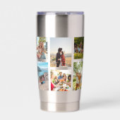 シンプル12フォトコラージュ 保温保冷タンブラー (正面)