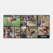 シンプル13フォトコラージュカスタムカラーパーソナライズされた デスクマット (正面)