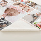 シンプル15モダンフォトコラージュシェルパブランケット(M) シェルパブランケット (3/4)